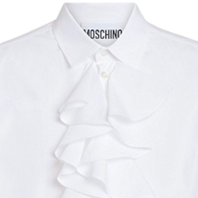 THE COTTON POPLIN SHIRT WITH RUFFLES